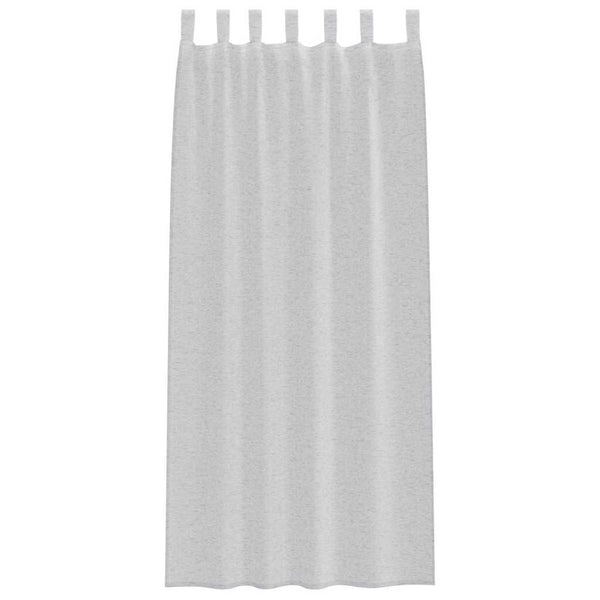 vidaXL Voile Curtain 2 pcs Light Grey 245 x 140 cm Polyester