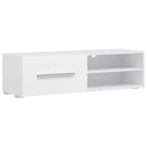 vidaXL 5-Piece Wall Unit with LED Lighting Matt White Engineered Wood