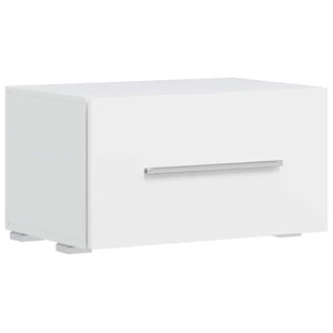 vidaXL 5-Piece Wall Unit with LED Lighting Matt White Engineered Wood