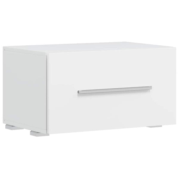 vidaXL 5-Piece Wall Unit with LED Lighting Matt White Engineered Wood