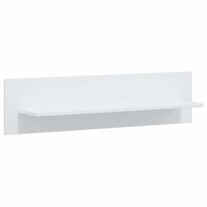 vidaXL 5-Piece Wall Unit with LED Lighting Matt White Engineered Wood