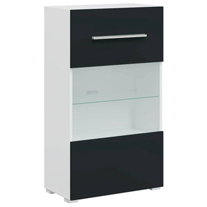 vidaXL 5-Piece Living Room Wall Unit with LED Lighting Matt Indigo Engineered Wood