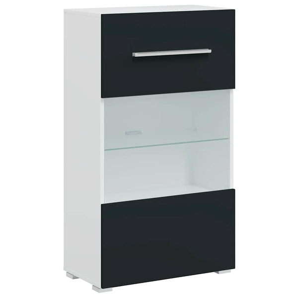 vidaXL 5-Piece Living Room Wall Unit with LED Lighting Matt Indigo Engineered Wood
