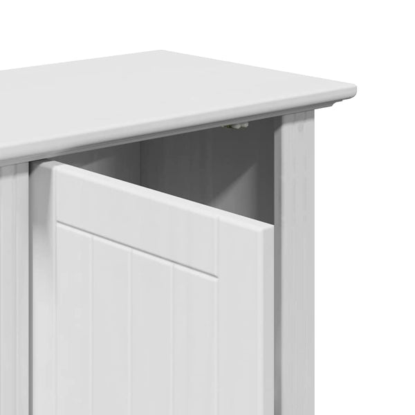 vidaXL 3-Piece Bathroom Furniture Set BODO White Solid Pine Wood