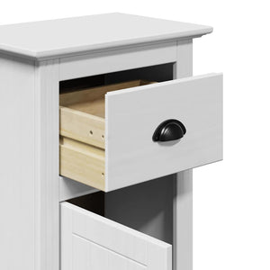 vidaXL 3-Piece Bathroom Furniture Set BODO White Solid Pine Wood