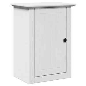 vidaXL 3-Piece Bathroom Furniture Set BODO White Solid Pine Wood