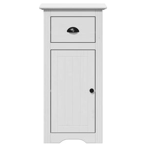 vidaXL 4-Piece Bathroom Furniture Set BODO White Solid Pine Wood