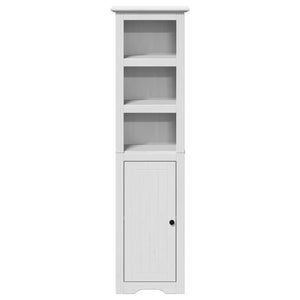 vidaXL 4-Piece Bathroom Furniture Set BODO White Solid Pine Wood