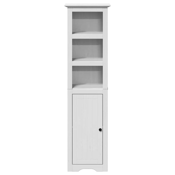 vidaXL 4-Piece Bathroom Furniture Set BODO White Solid Pine Wood