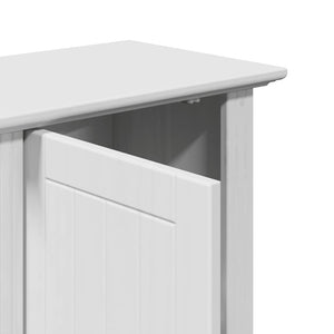 vidaXL 4-Piece Bathroom Furniture Set BODO White Solid Pine Wood