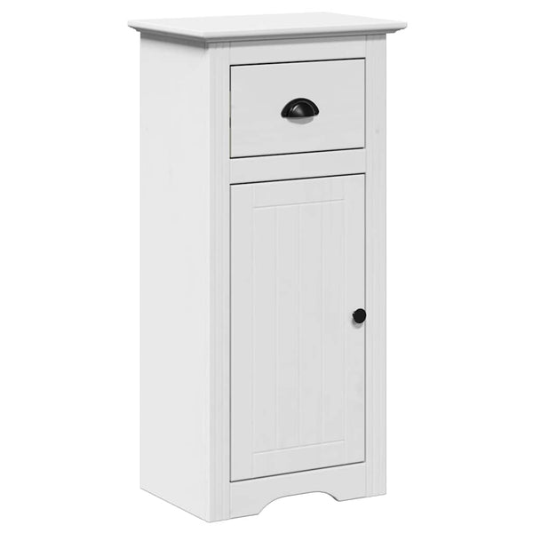 vidaXL 4-Piece Bathroom Furniture Set BODO White Solid Pine Wood