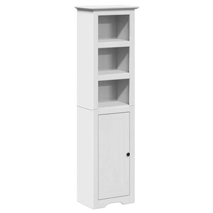 vidaXL 4-Piece Bathroom Furniture Set BODO White Solid Pine Wood