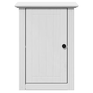 vidaXL 4-Piece Bathroom Furniture Set BODO White Solid Pine Wood
