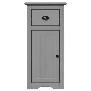 vidaXL 4-piece Bathroom Furniture Set BODO Grey Solid Pine Wood