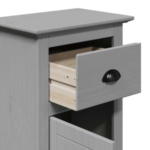 vidaXL 4-piece Bathroom Furniture Set BODO Grey Solid Pine Wood