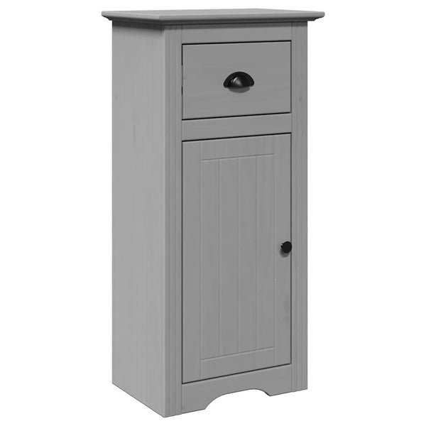 vidaXL 4-piece Bathroom Furniture Set BODO Grey Solid Pine Wood
