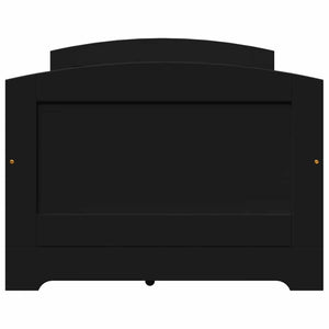 vidaXL Day Bed with 5 Drawers Without Mattress IRUN Black 90x200cm