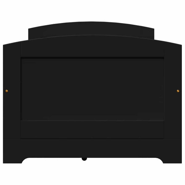 vidaXL Day Bed with 5 Drawers Without Mattress IRUN Black 90x200cm