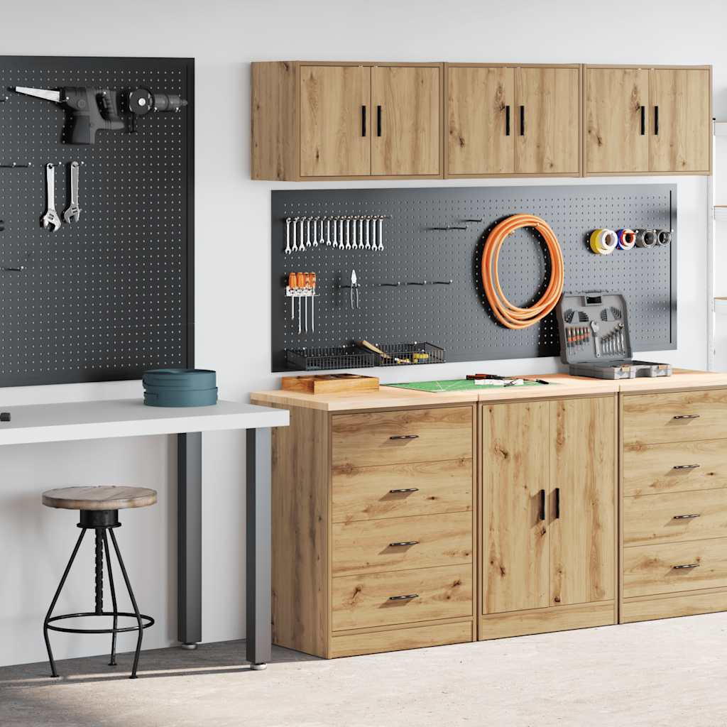 vidaXL Garage Cabinets 2 pcs. Artisan Oak Engineered Wood