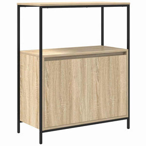 vidaXL Bathroom Furniture Set with Shelf 5 pcs Sonoma Oak and Black
