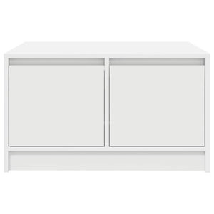 vidaXL Coffee Table with Drawers White 70.5x70x40 cm