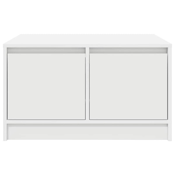 vidaXL Coffee Table with Drawers White 70.5x70x40 cm