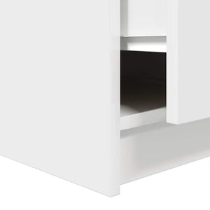 vidaXL Coffee Table with Drawers White 70.5x70x40 cm