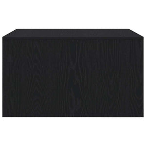 vidaXL Coffee Table with Drawers Black Oak Look 70.5x70x40 cm