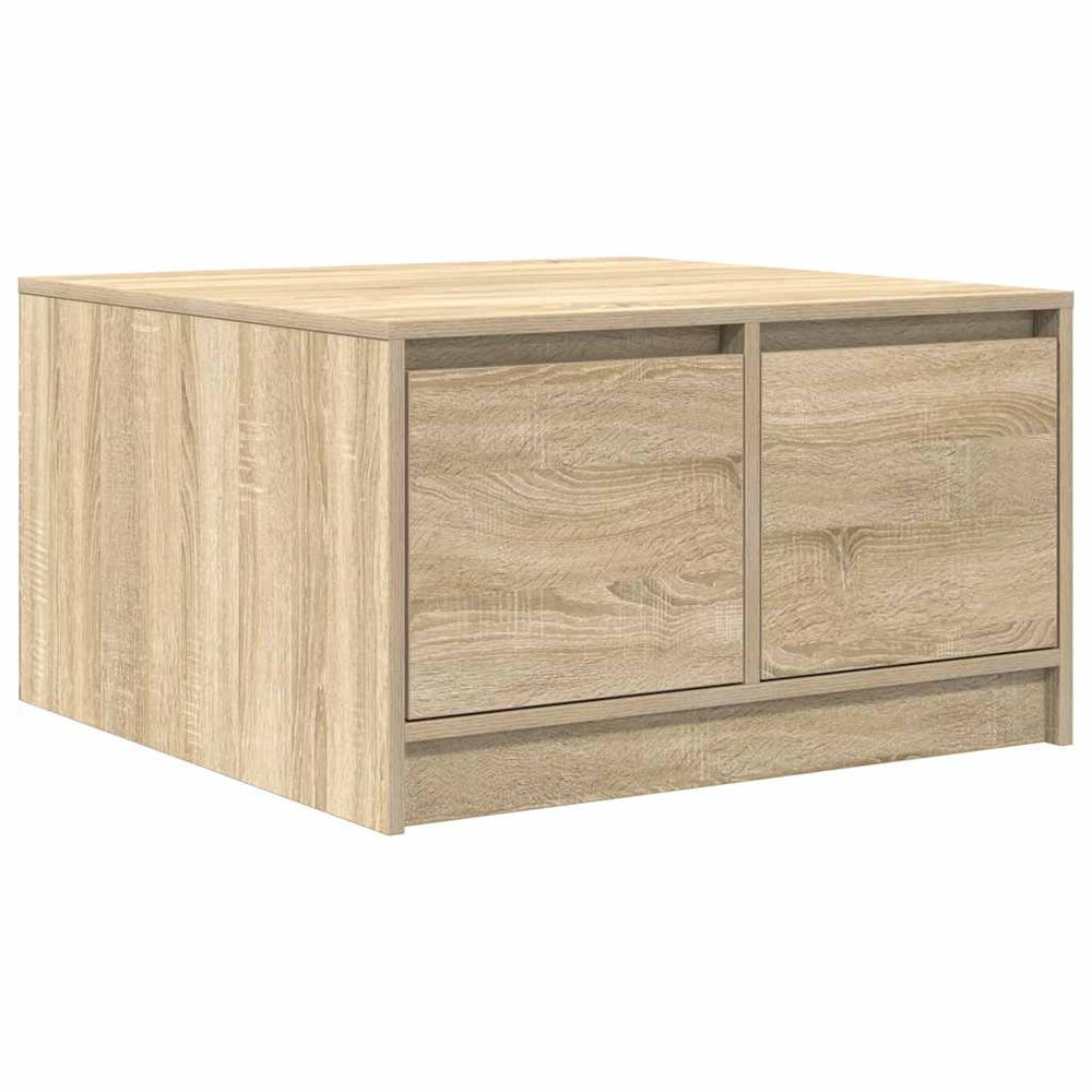 vidaXL Coffee table with drawers Sonoma oak 70.5x70x40 cm