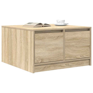 vidaXL Coffee table with drawers Sonoma oak 70.5x70x40 cm