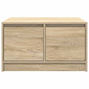 vidaXL Coffee table with drawers Sonoma oak 70.5x70x40 cm