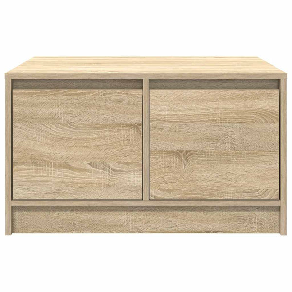 vidaXL Coffee table with drawers Sonoma oak 70.5x70x40 cm