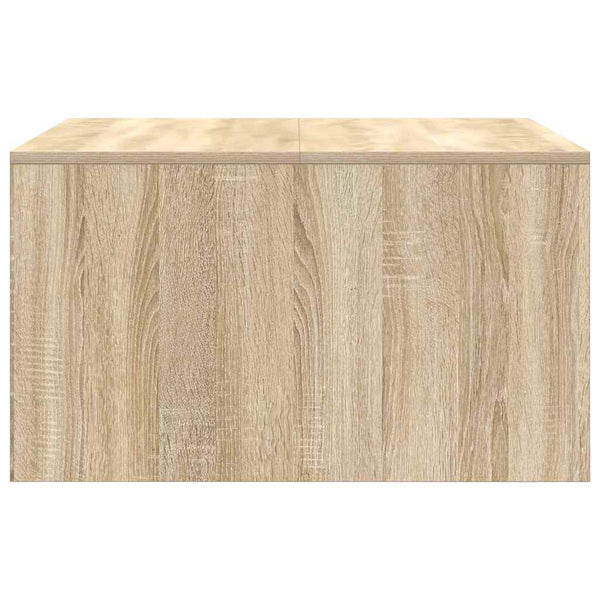 vidaXL Coffee table with drawers Sonoma oak 70.5x70x40 cm