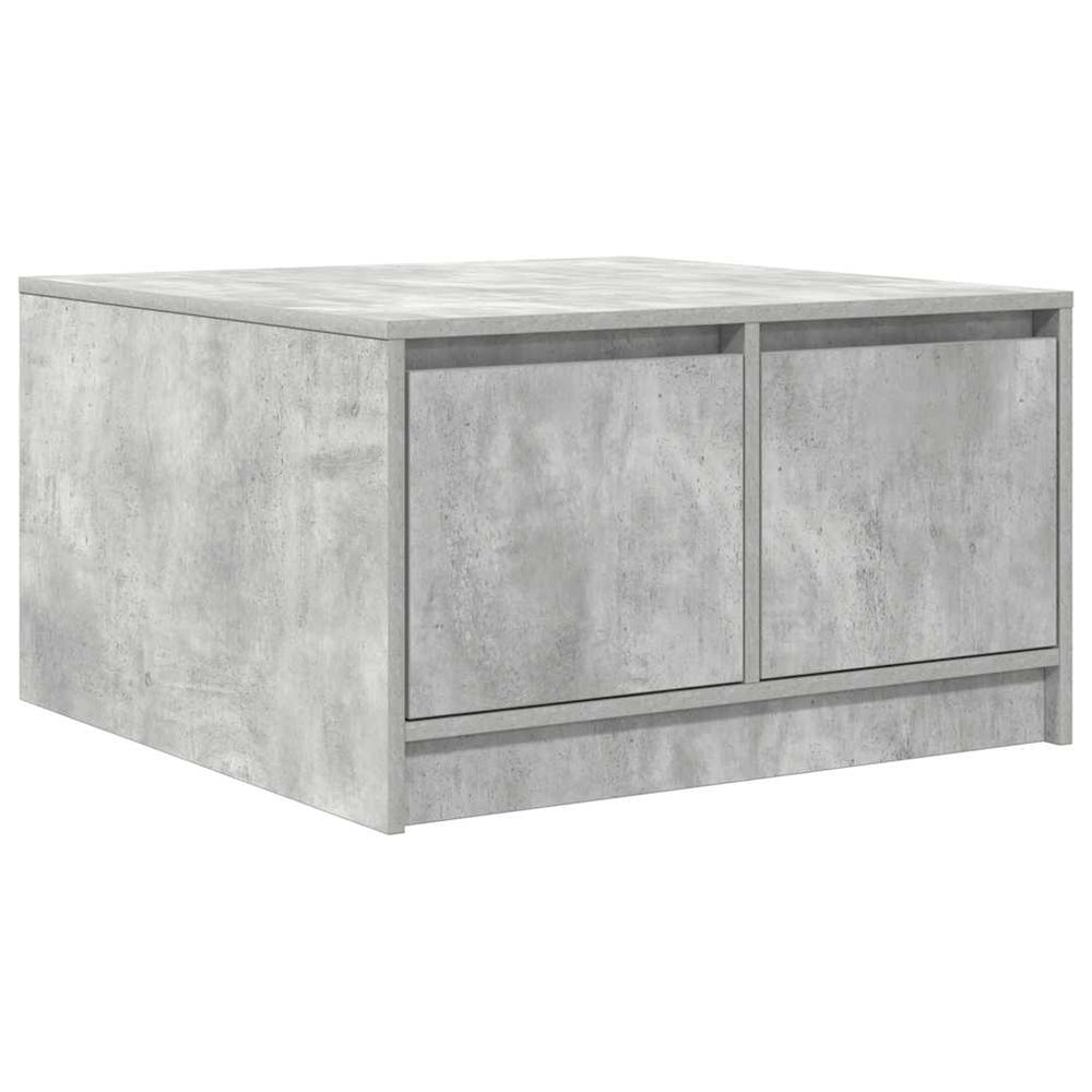 vidaXL Coffee Table with Drawers Concrete Grey 70.5x70x40 cm
