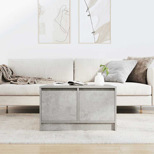 vidaXL Coffee Table with Drawers Concrete Grey 70.5x70x40 cm