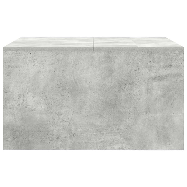 vidaXL Coffee Table with Drawers Concrete Grey 70.5x70x40 cm