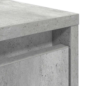 vidaXL Coffee Table with Drawers Concrete Grey 70.5x70x40 cm