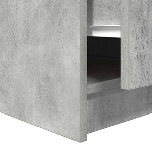 vidaXL Coffee Table with Drawers Concrete Grey 70.5x70x40 cm