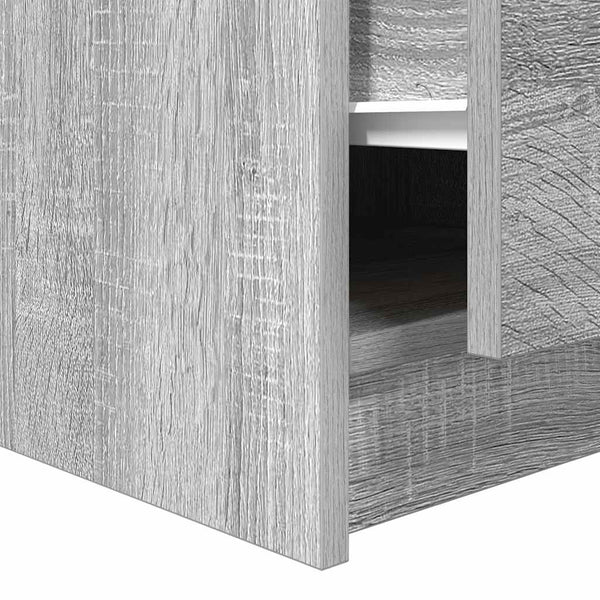 vidaXL Coffee Table with Drawers Grey Sonoma 70.5x70x40 cm