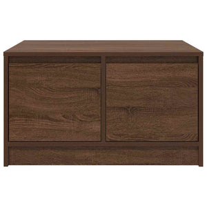 vidaXL Coffee Table with Drawers Brown Oak-look 70.5x70x40 cm