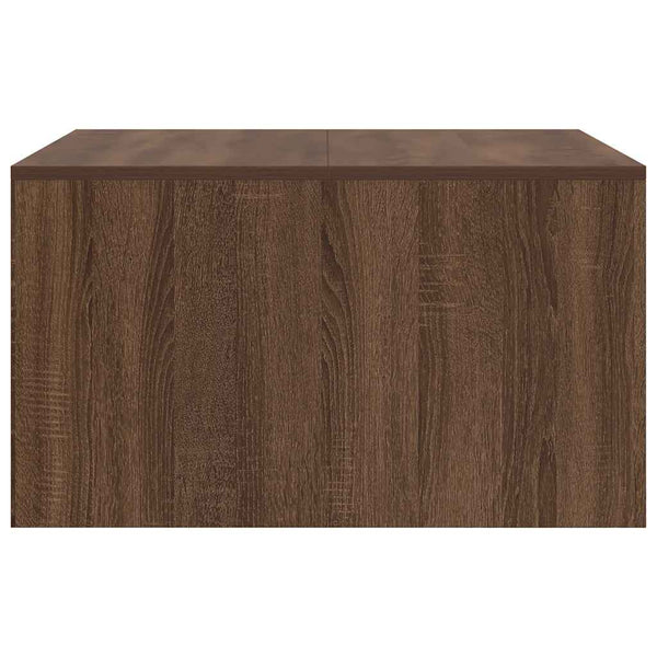 vidaXL Coffee Table with Drawers Brown Oak-look 70.5x70x40 cm