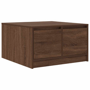 vidaXL Coffee Table with Drawers Brown Oak-look 70.5x70x40 cm