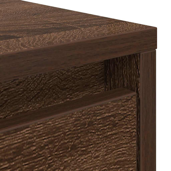 vidaXL Coffee Table with Drawers Brown Oak-look 70.5x70x40 cm