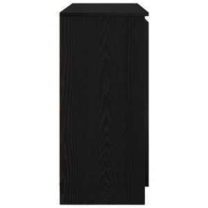 vidaXL Sideboard with Drawers Black Oak Look 100.5x35x76 cm