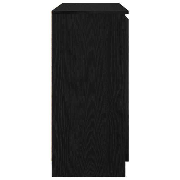 vidaXL Sideboard with Drawers Black Oak Look 100.5x35x76 cm