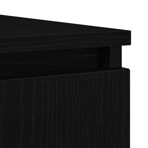 vidaXL Sideboard with Drawers Black Oak Look 100.5x35x76 cm
