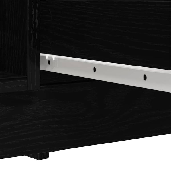 vidaXL Sideboard with Drawers Black Oak Look 100.5x35x76 cm