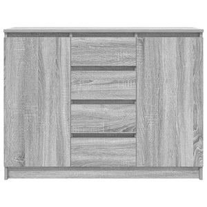 vidaXL Sideboard with Drawers Grey Sonoma 100.5x35x76 cm