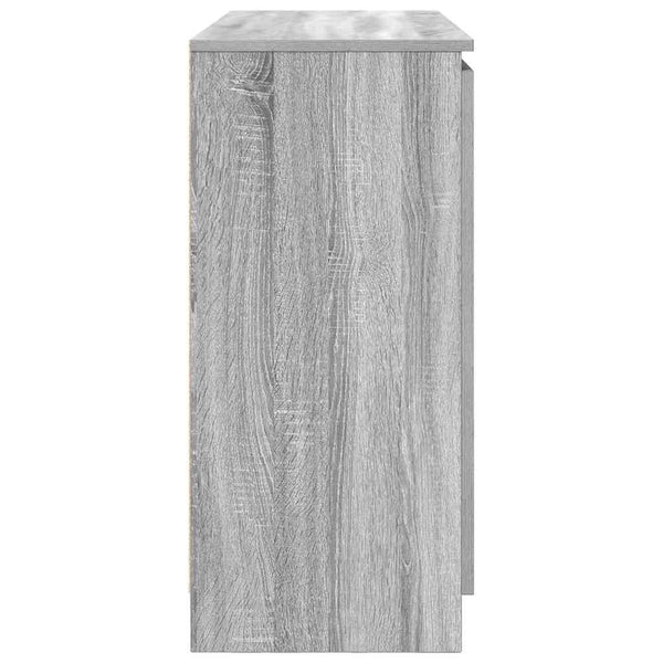 vidaXL Sideboard with Drawers Grey Sonoma 100.5x35x76 cm