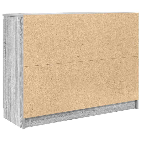 vidaXL Sideboard with Drawers Grey Sonoma 100.5x35x76 cm